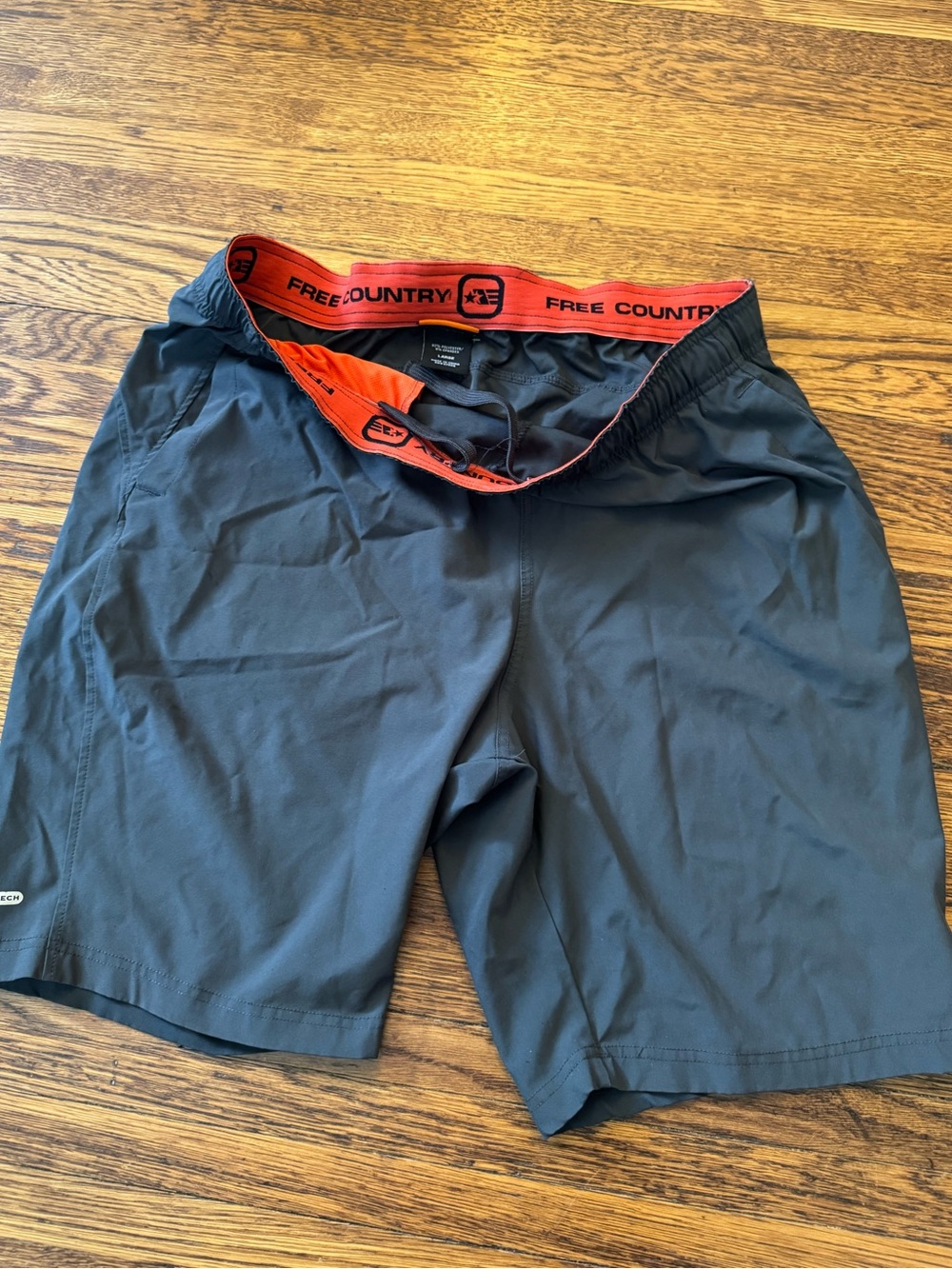 Free Country Black Micro-Tech Performance Shorts